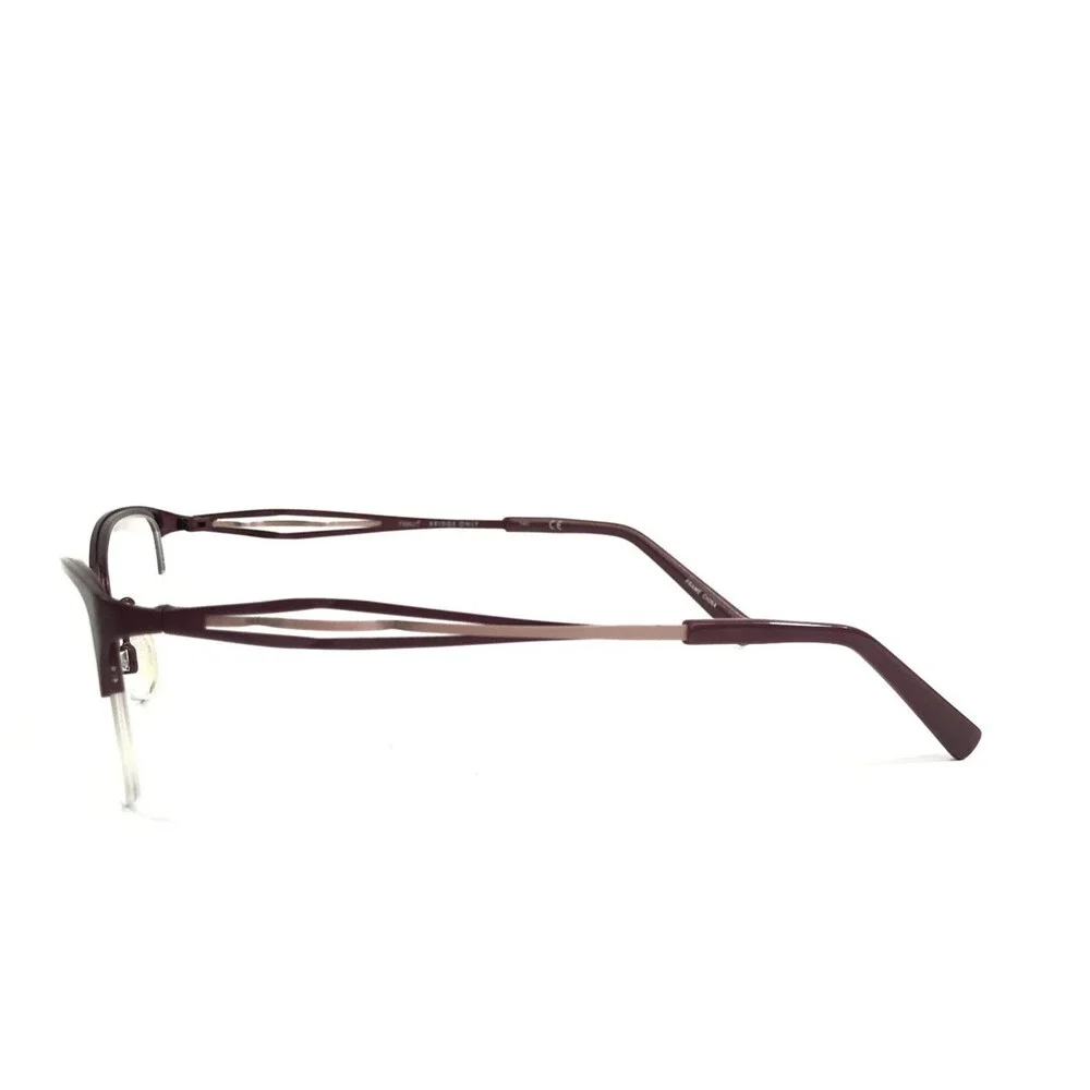 Flexon Eyeglasses Frames MAE 505 Plum Purple Pink Cat Eye Half Rim 53-18-140